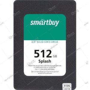 Внутренний накопитель SSD SmartBuy 512GB Splash, SATA-III, R/W - 560/520 MB/s, Maxio MS0