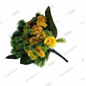 Ветка в букете Маргаритки 18 веток, цвета ассорти (M18-0077),44см