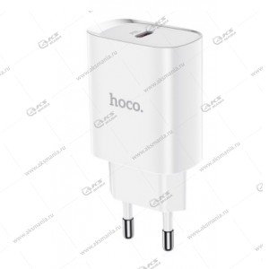 СЗУ Hoco N14 Smart Charging single port PD20W charger(EU) белый