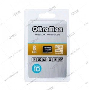 Карта памяти 8GB microSDHC class 10 OltraMax без адаптера