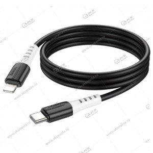 Кабель Hoco X82 silicone charging data cable 20W Type-C to Lightning черный