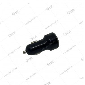 АЗУ MRM LZ07 металл 2usb 12/24V 3.1A+PD 20W с индик. вольтметра черный
