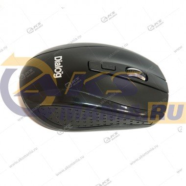 Мышь беспроводная MROP-01U Dialog Pointer RF 2.4G Optical-6 кнопки+ролик прокрутки,USB,чёрная
