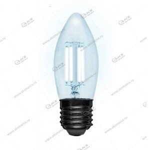 Лампа светодиодная Rexant филаментная Свеча CN35 9.5 Вт, E27 950 лм 4000К прозрачная колба