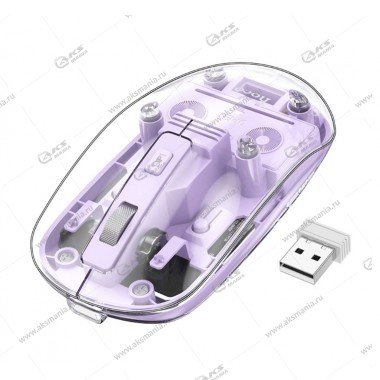 Мышь беспроводная Hoco GM29 Mysterious dual-mode silent romantic purple
