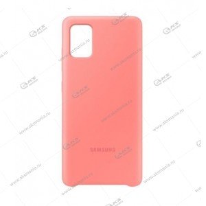 Silicone Cover 360 для Samsung A51 розовый