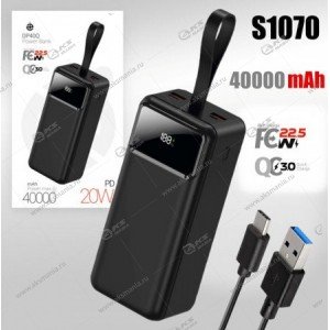 Power Bank Deespi DP40Q PD 22.5W LED 40000mAh черный