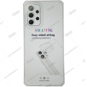 Силикон для Samsung A73 5G плотный прозрачный с усиленными краями