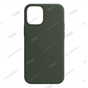 Silicone Case (Soft Touch) для iPhone 12 mini кактус темный