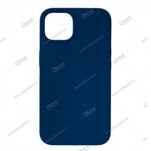 Cиликоновый чехол (Silicone Case) 360 для iPhone 15 Pro темно-синий