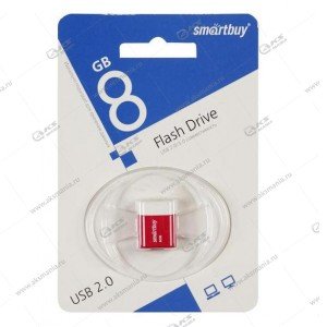 Флешка USB 2.0 8GB SmartBuy Lara Red (красный)