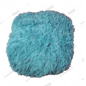 Плед Lusnug 200x220см длинный ворс голубой с легким блеском
