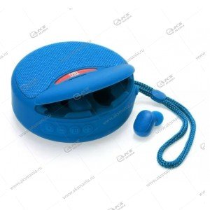 Колонка портативная + гарнитура Portable TG808 2в1 синий