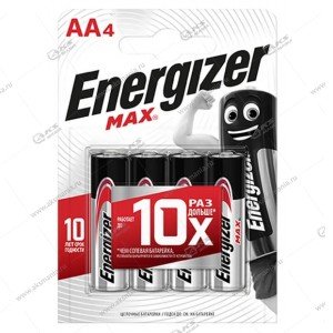 Элемент питания Energizer AA LR6 Max/4BL
