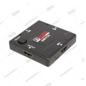 Адаптер H55 HDMI Switcher 3x1 port black