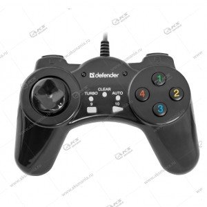 Gamepad проводной Defender Vortex 13 кнопок, USB, чёрный