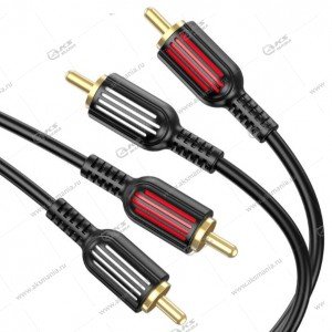 Кабель Borofone BL13 2RCAx2RCA 1.5м черный