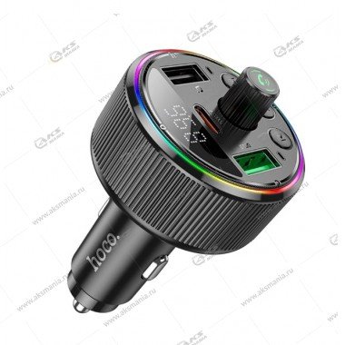 FM Модулятор Hoco E82 Guerrero PD30W+QC3.0 черный