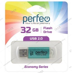 Флешка USB 2.0 32GB Perfeo E01 Green economy series