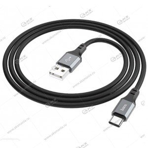 Кабель Hoco X86 silicone charging data cable Type-C черный