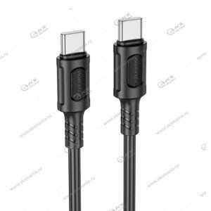 Кабель Borofone BX111 Feliz 60W charging data cable Type-C to Type-C черный