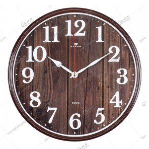 Часы настенные 2940-002 круг d=29см, корпус коричневый "Эко" "Рубин"
