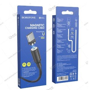 Кабель Borofone BX41 Amiable магнитный Type-C черный