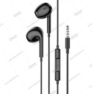 Наушники Borofone BM80 Max Gorgeous wire-controlled earphoneds with с микрофоном черный