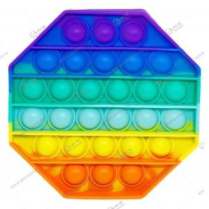 Игрушка Антистресс Pop it резиновые пузырьки (восьмиугольник)