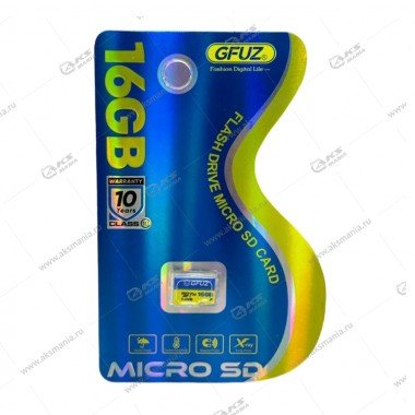 Карта памяти GFUZ SD-01 16GB microSDHC class 10  без адаптера