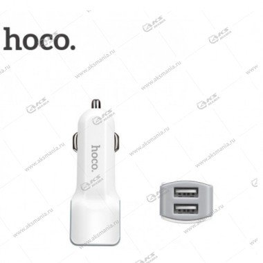 АЗУ Hoco Z23 2USB 2.4A белый