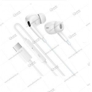 Наушники Borofone BM100 Pro Fuente с микрофоном разъём Type-C белый