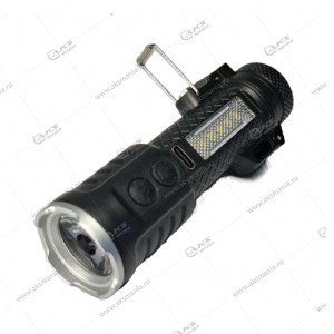 Фонарь BL-CF099 2in1 (красный,белый)+зажигалка ручной