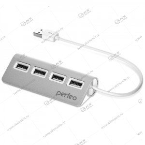 Perfeo USB-HUB 4 Port (PF-HYD-6096) серебрянный