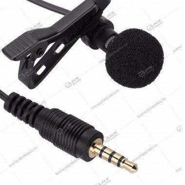 Микрофон на прищепке (петличка) JH-043 Lavalier MicroPhone для камер и телефонов
