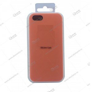 Silicone Case iPhone 5/5S/5SE оригинал желто-розовый