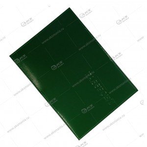 Обложка на паспорт A-065 с визитницей, загран. (гладкая нат.кожа) зеленый