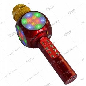 Беспроводной караоке микрофон WS-1816 красный