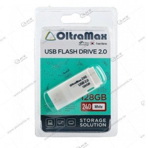 Флешка USB 2.0 128GB OltraMax 240 White