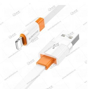 Кабель Borofone BX89 Lightning бело-оранжевый