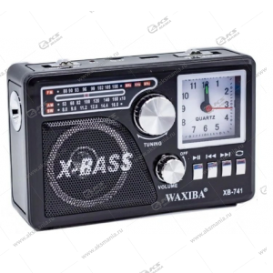 Колонка портативная Waxiba XB-741BT FM SD TF USB черный