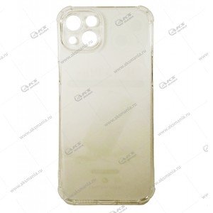 Силикон для iPhone 15 Plus плотный прозрачный с усиленными краями