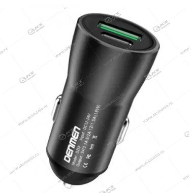 АЗУ Denmen DZ10 1USB 3.1A QC3.0 + PD черный