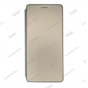 Книга горизонтал для Samsung A01 Core серебро Nitro