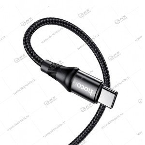 Кабель Hoco X50 Exquisito charging data cable 100W Type-C to Type-C 2m черный