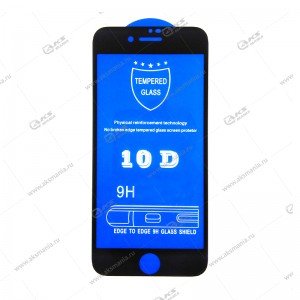 Защитное стекло для iPhone 6G/ 6S 10D Black