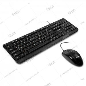Комплект проводной SVEN Standard 300 Сombo клавиатура + оптич. мышь,  USB, черный