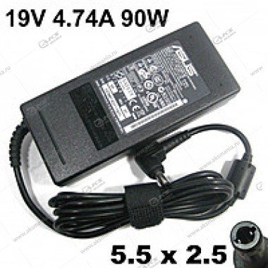 Блок питания Asus, HP, Toshiba, Dell, LG 19V 4,74А разъем 5,5*2,5мм