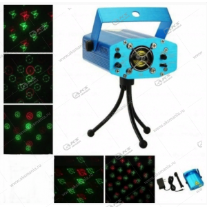 Лазерный проектор JIN-6A точки/смайлики/бабочки/сердечки/мячики