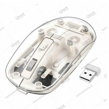 Мышь беспроводная Hoco GM29 Mysterious dual-mode silent space white